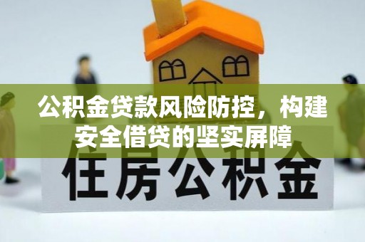 惠济公积金贷款风险防控，构建安全借贷的坚实屏障