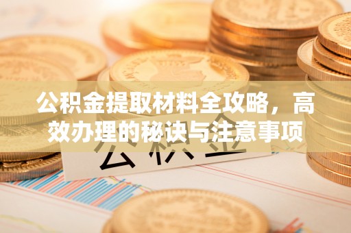惠济公积金提取材料全攻略，高效办理的秘诀与注意事项