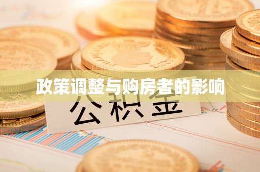 惠济政策调整与购房者的影响