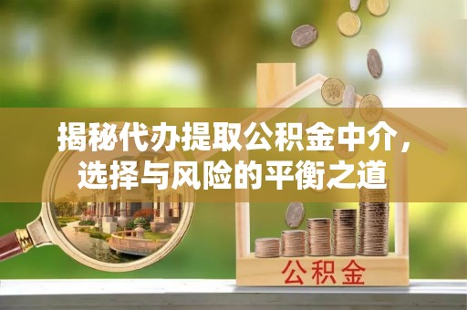惠济揭秘代办提取公积金中介，选择与风险的平衡之道
