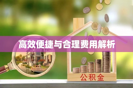 惠济高效便捷与合理费用解析
