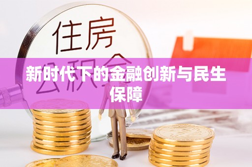 惠济新时代下的金融创新与民生保障